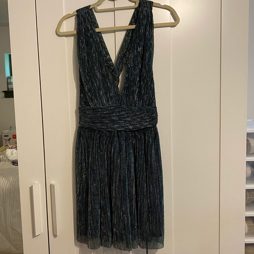 Blue/gold lulus dress